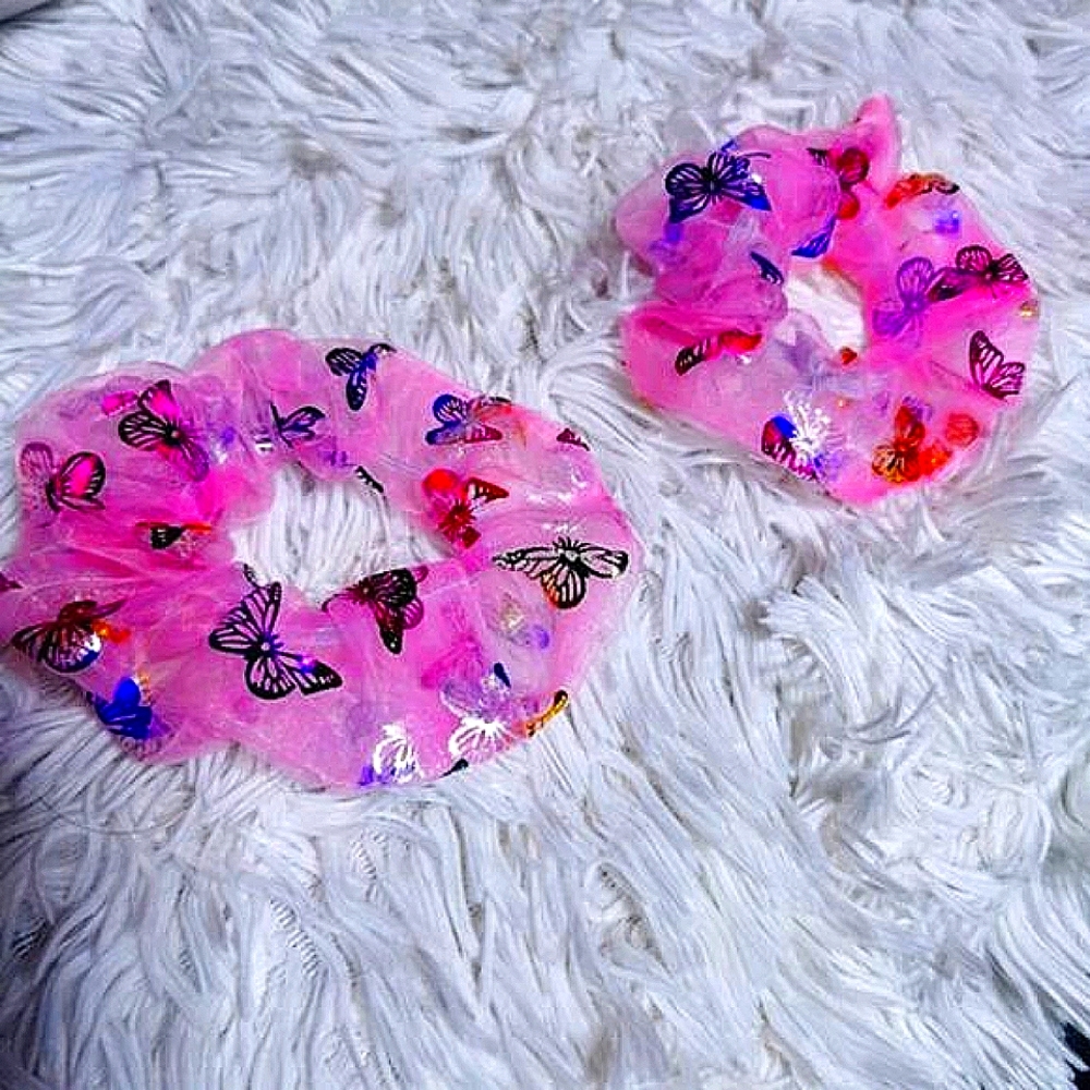 chiffon scrunchies